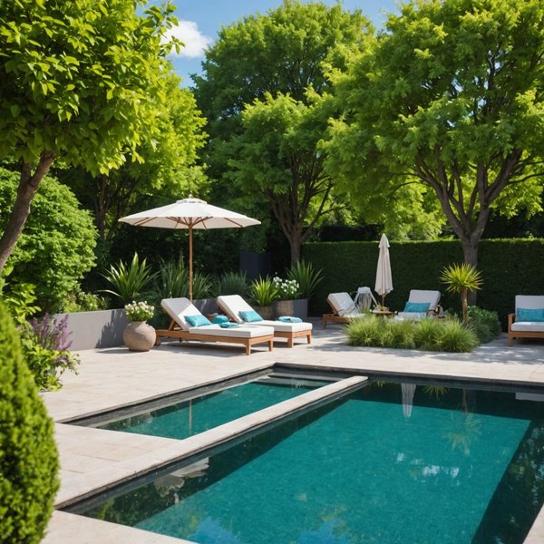 Quelles astuces pour créer un coin repos dans un jardin avec piscine?