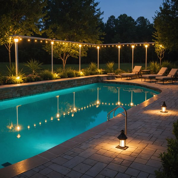 Quels sont les critères pour choisir des éclairages solaires pour une piscine extérieure?